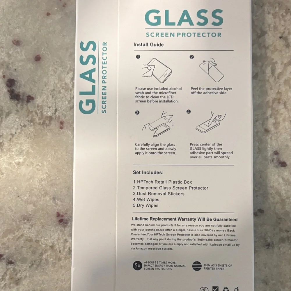 LG G7 Thinq Tempered Glass Screen Protector for Smartphones